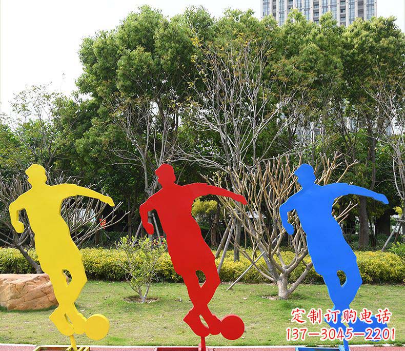 烟台不锈钢足球雕塑激发运动激情