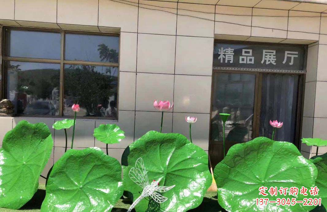 烟台不锈钢荷叶雕塑艺术性与美感的完美结合