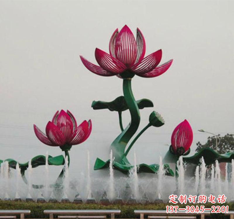 烟台不锈钢莲花雕塑