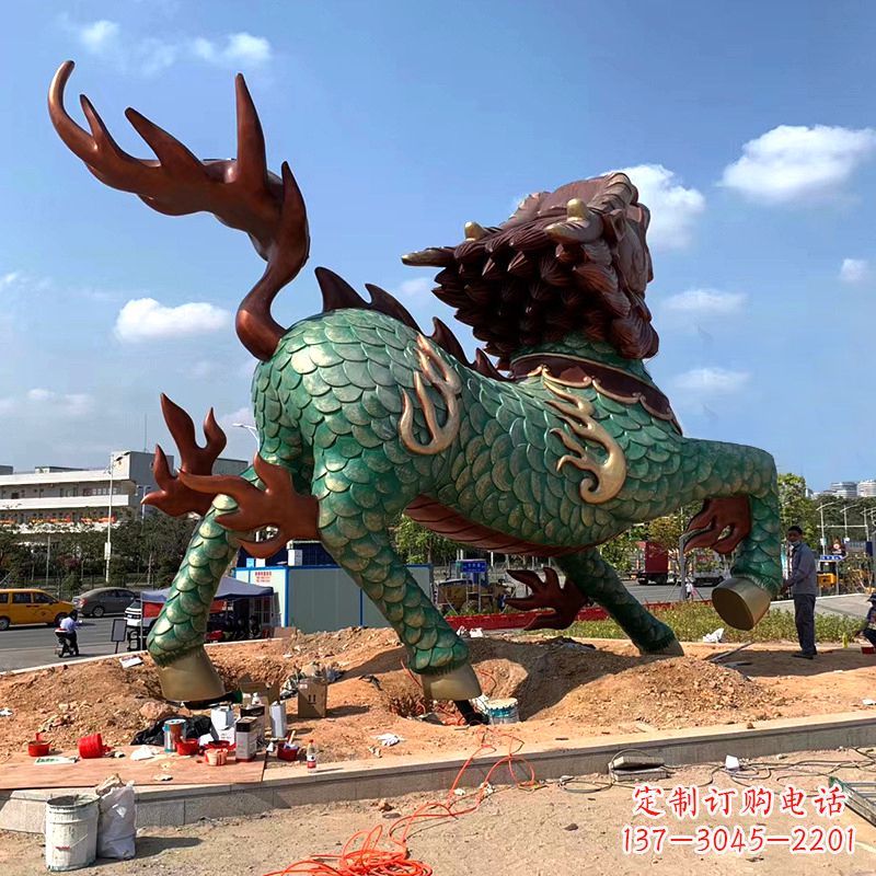 烟台麒麟雕塑——美丽传说的象征