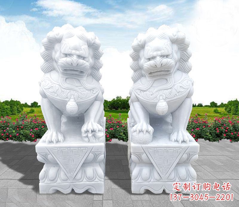 烟台狮子雕塑招财福运的象征