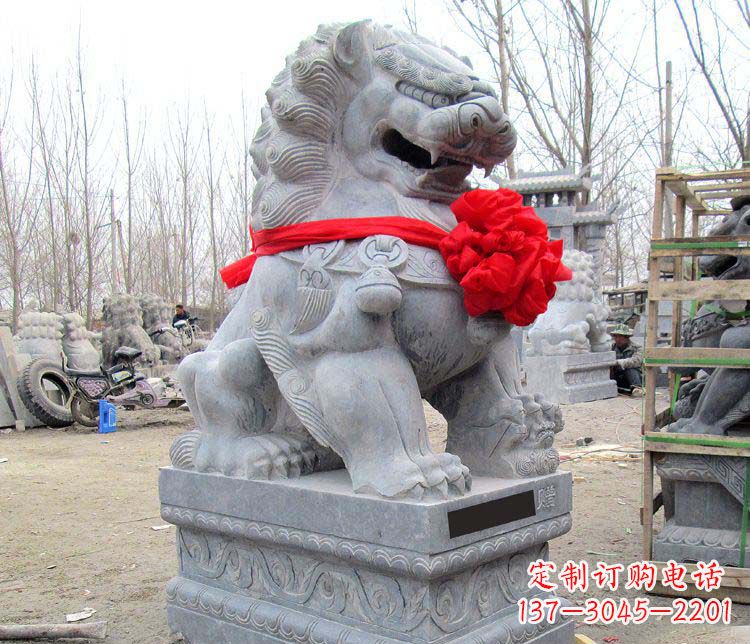 烟台雄壮狮子石雕——欢迎来到宁波