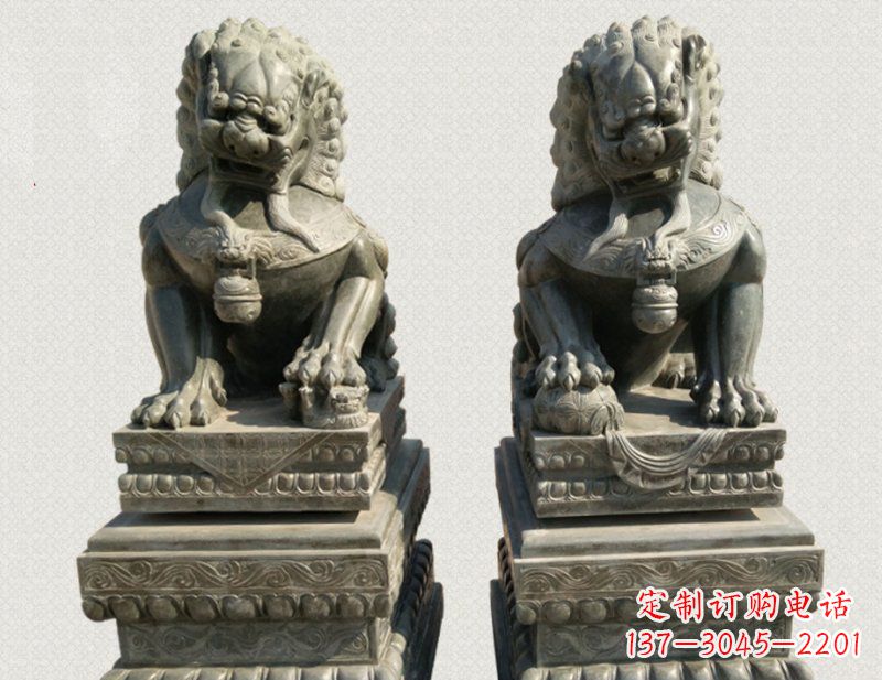 烟台狮子雕塑象征王者风范
