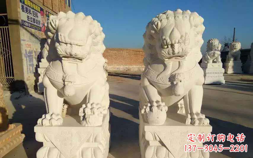 烟台狮子雕塑象征力量与智慧