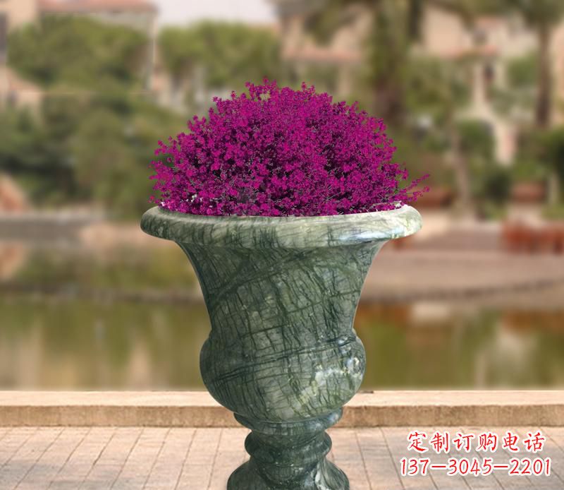 烟台白玉景观花盆雕塑让你的景观更加美观