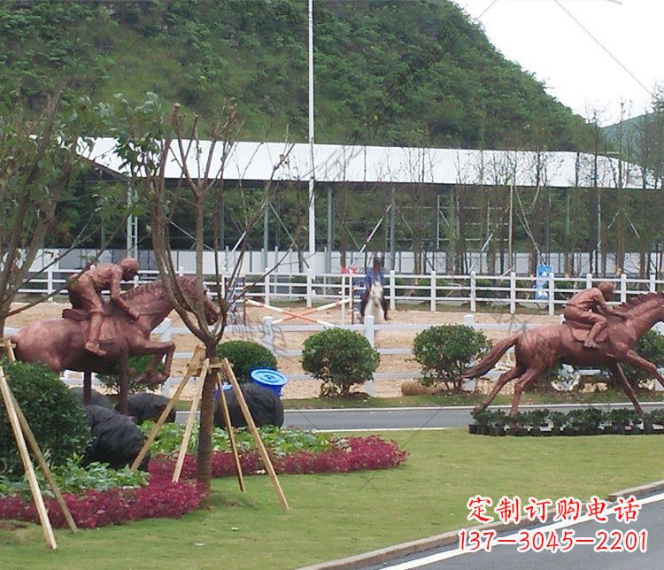 烟台雕塑艺术以马为主题的铜雕摆件