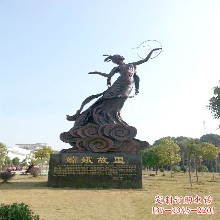 烟台嫦娥传说一座神秘的雕像