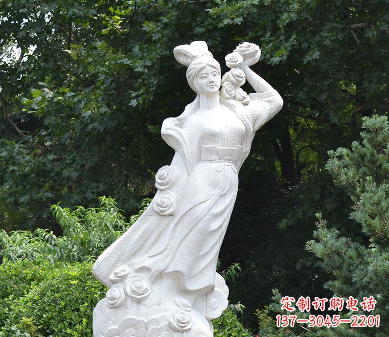 烟台嫦娥奔月石雕绝美之作