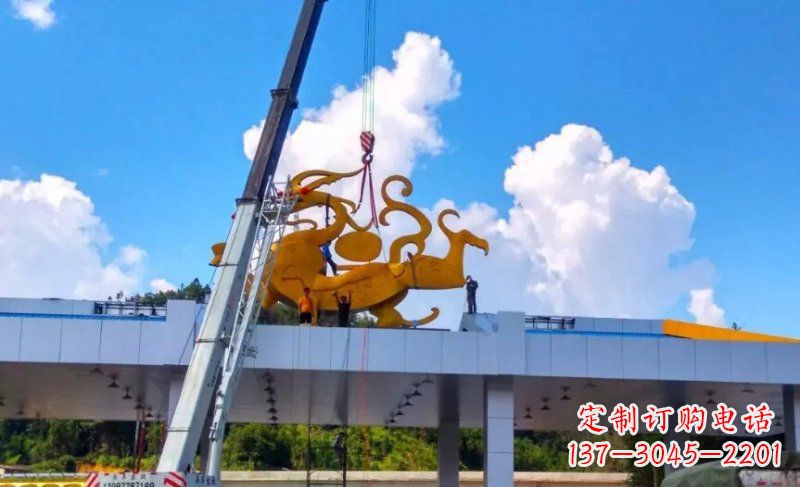 烟台精美不锈钢龙雕塑,点缀城市之美