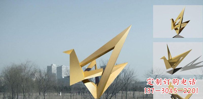 烟台丹顶鹤雕塑象征着城市的文化和精神