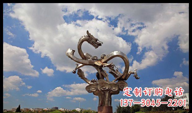 烟台龙雕塑流动的艺术形式