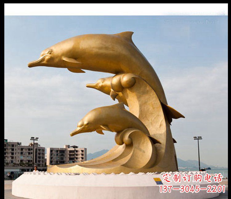 烟台海豚雕塑——美丽的城市标志