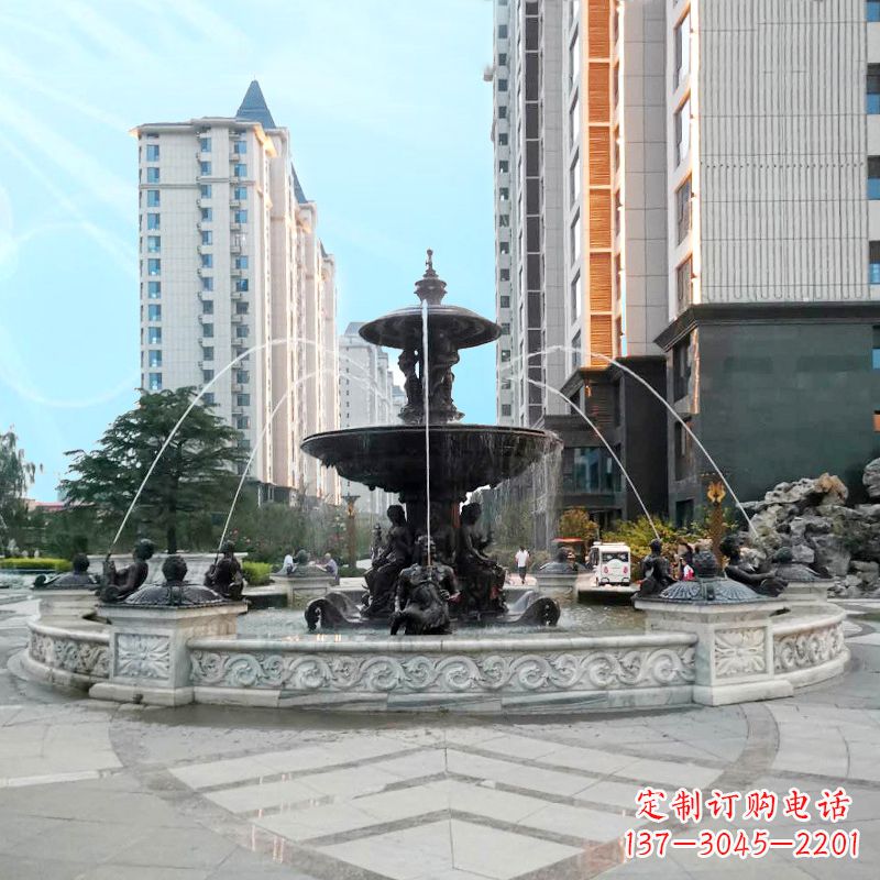 烟台城市广场欧式水景喷泉雕塑的魅力