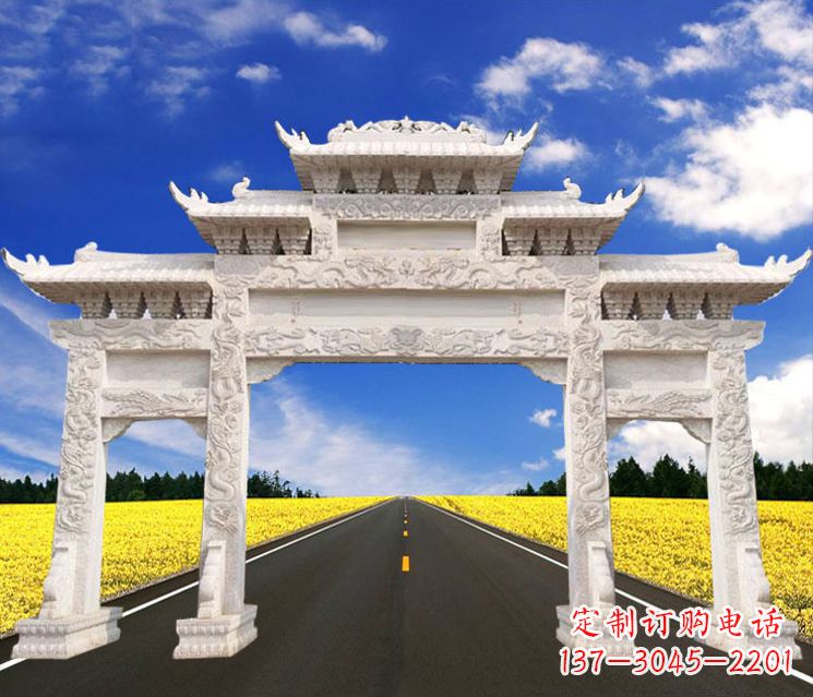 烟台城市牌楼石雕——把文化传承到实体之中