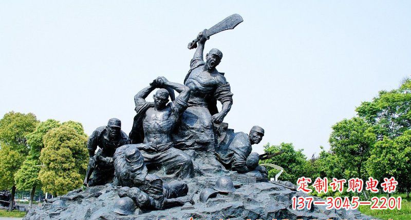 烟台红军雕塑传承冲锋精神