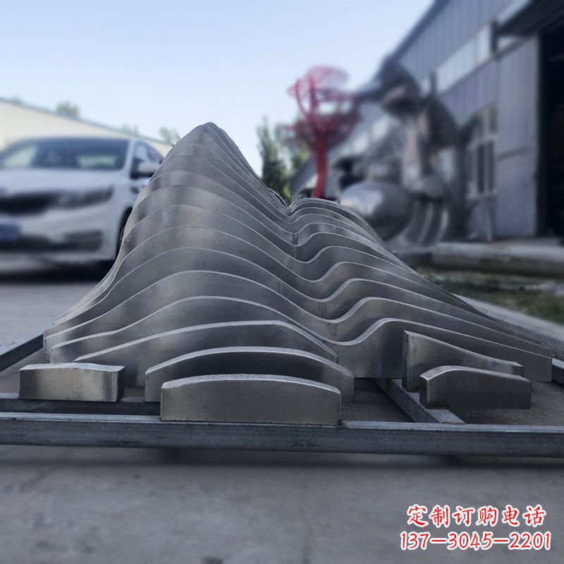 烟台不锈钢假山雕塑精致耐用的艺术品