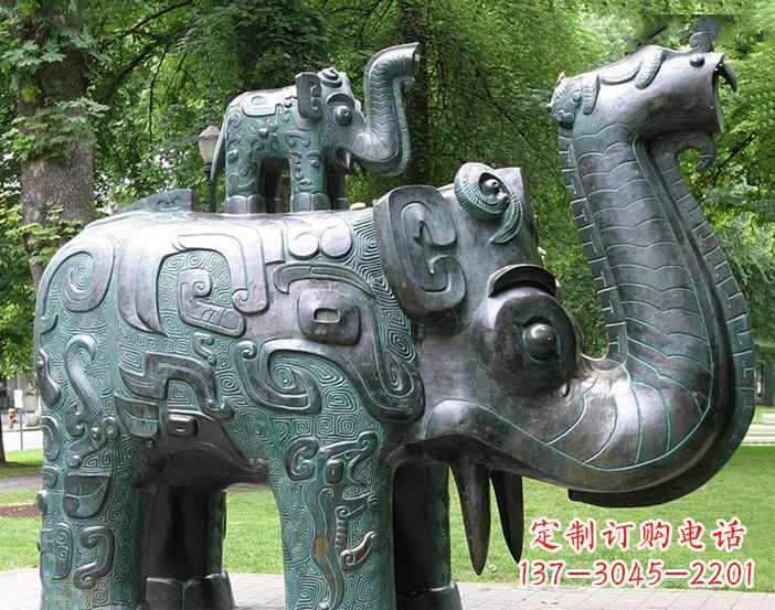 烟台大象雕塑象征伟大气派