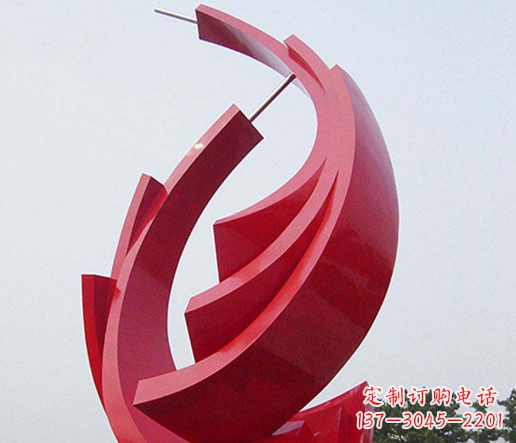 烟台不锈钢帆船雕塑象征着永恒的美丽