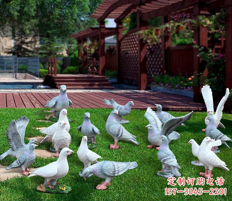 烟台抽象鸽子雕塑