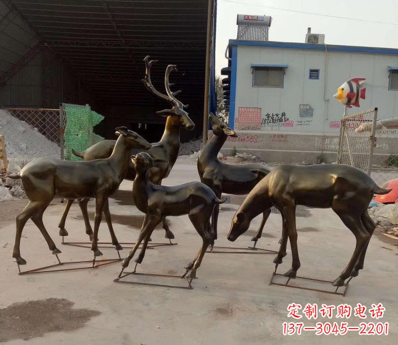 烟台鹿雕塑抽象之美