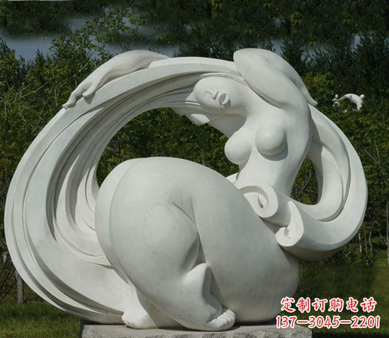烟台抽象美女石雕