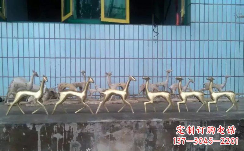 烟台小鹿公园的动物雕塑——精美的艺术品
