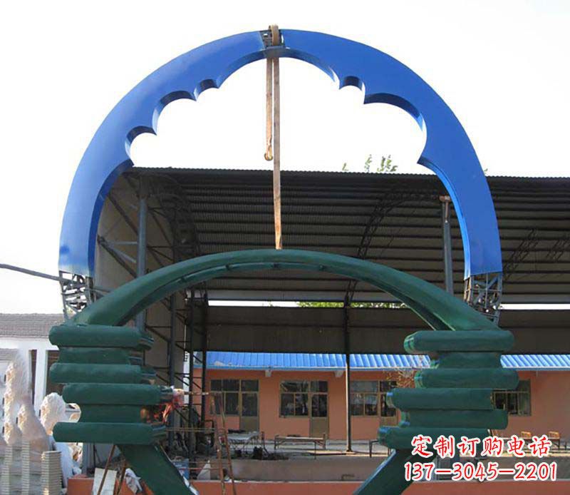烟台精致的不锈钢圆环雕塑