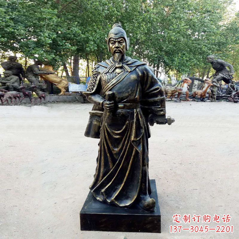 烟台李靖--初唐著名人物仿铜雕塑像