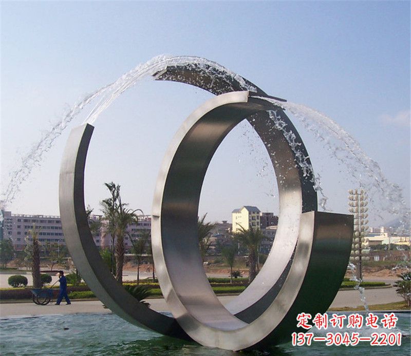 烟台精美的不锈钢喷泉雕塑
