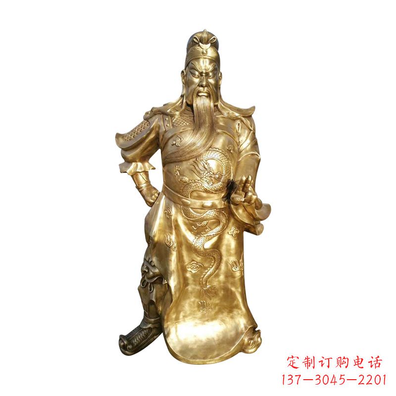 烟台抒写三国历史关羽雕塑