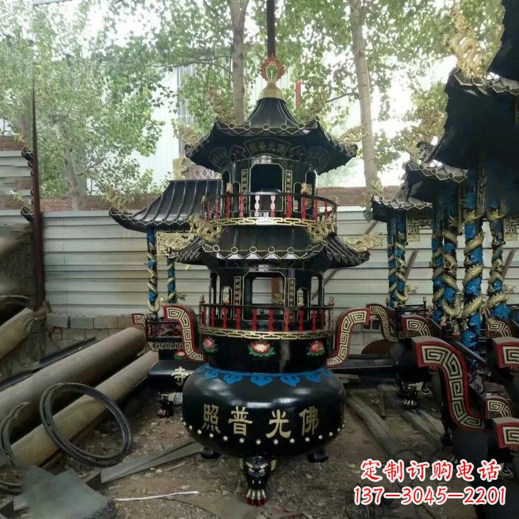 烟台纯铜香炉雕塑