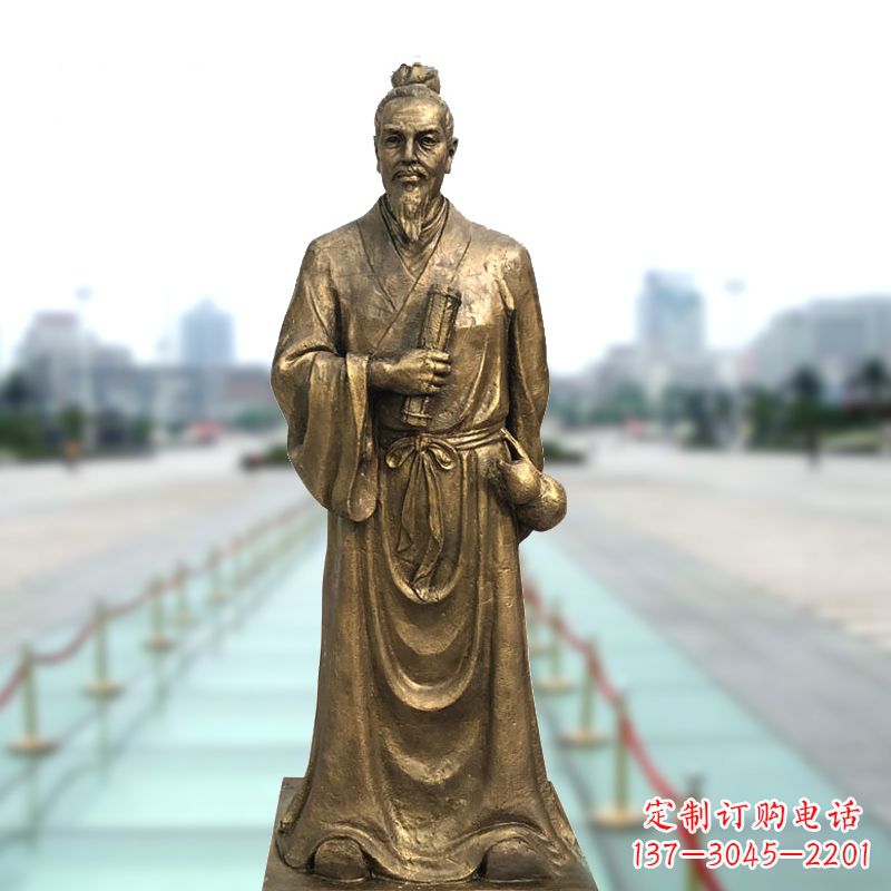 烟台铜雕艺术张仲景的精神实践