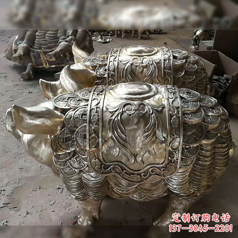 烟台纯铜铸造的招财生肖动物风水雕塑