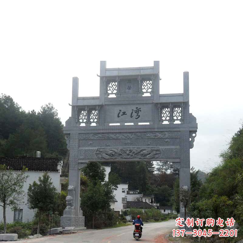 烟台精美石牌坊雕塑——传承中国古典文化