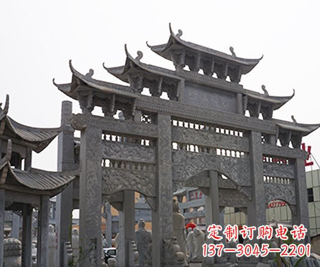 烟台牌坊石雕传承传统文化的艺术精品