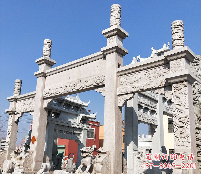 烟台村庄牌坊石雕——记录着悠久历史的传承