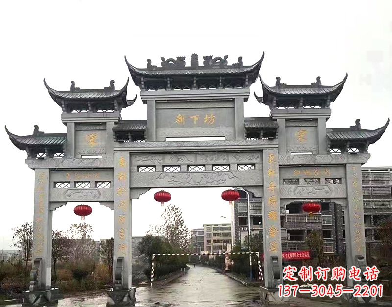 烟台村庄石牌坊雕刻传统工艺的精美瑰宝