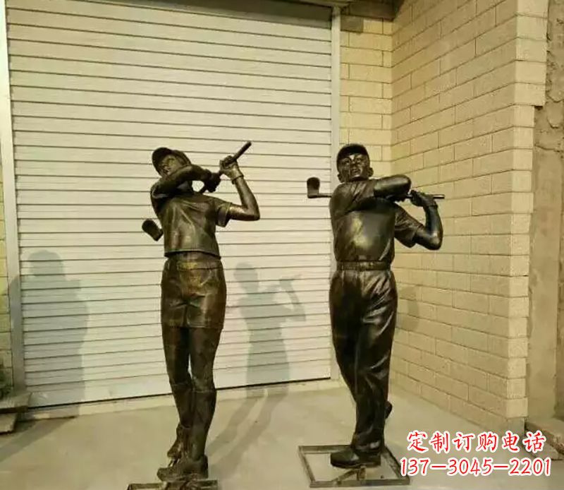 烟台高尔夫雕塑精致的艺术细节