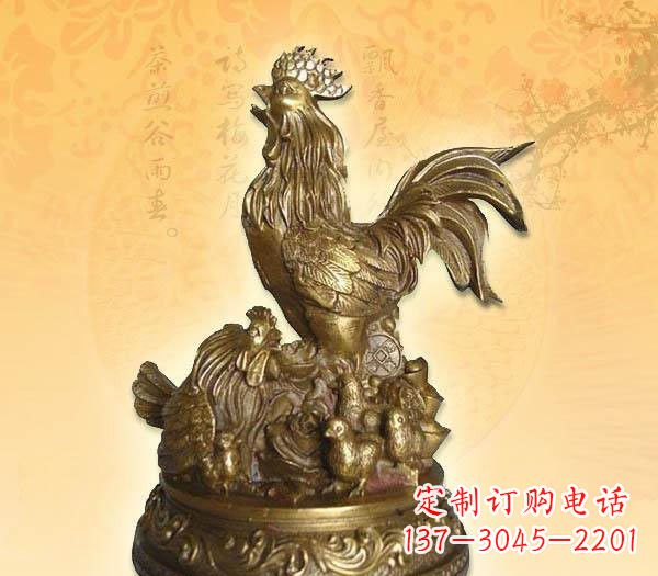 烟台传统的公鸡雕塑