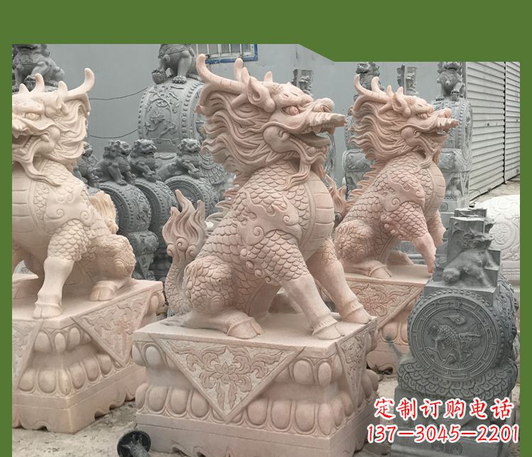 烟台大理石踩球麒麟——传承古代神话的雕塑