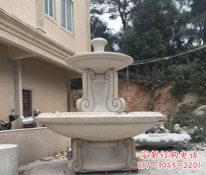 烟台大理石大型喷泉雕塑精致美观又富有艺术气息