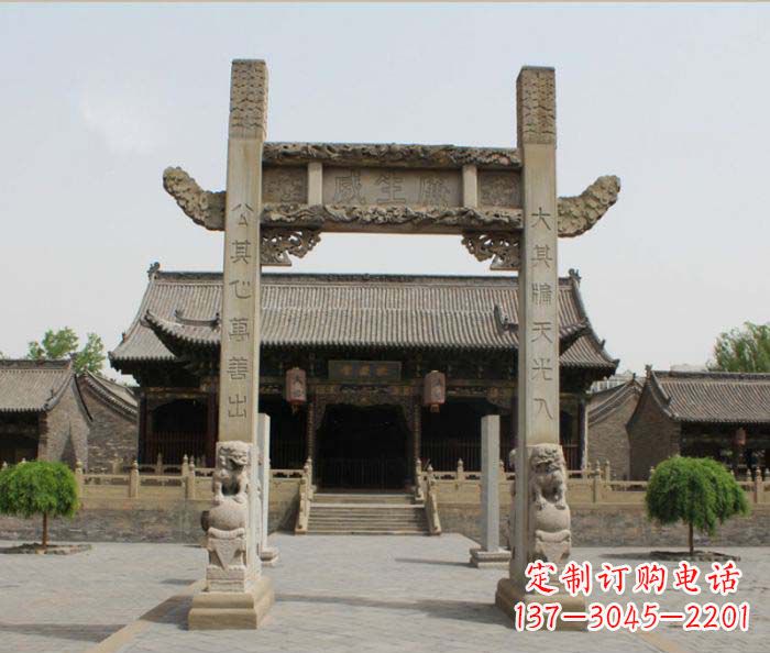 烟台大理石牌楼雕塑——艺术精粹
