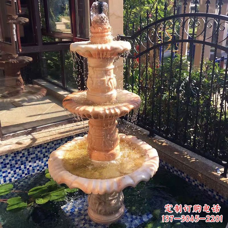 烟台大理石雕刻风水球赋予神秘力量