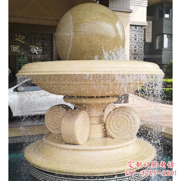 烟台大理石风水球雕塑传承古老文化的象征