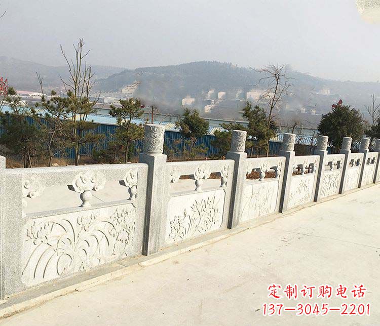 烟台大理石护城河栏板石雕