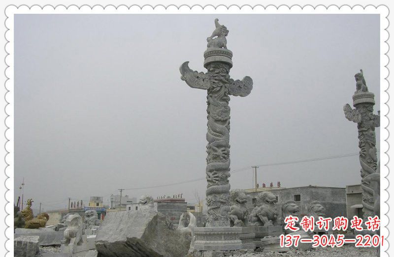 烟台精致雕刻,大理石华表雕塑