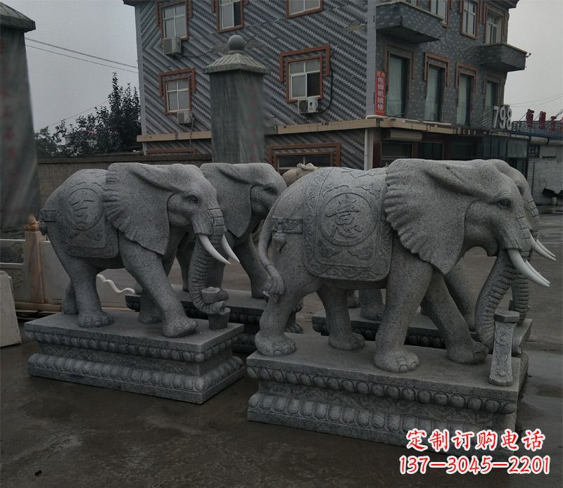 烟台唯美雕刻大象雕塑
