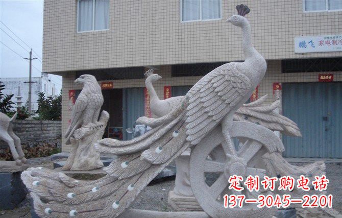 烟台大理石孔雀石雕塑