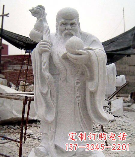 烟台大理石寿星雕塑