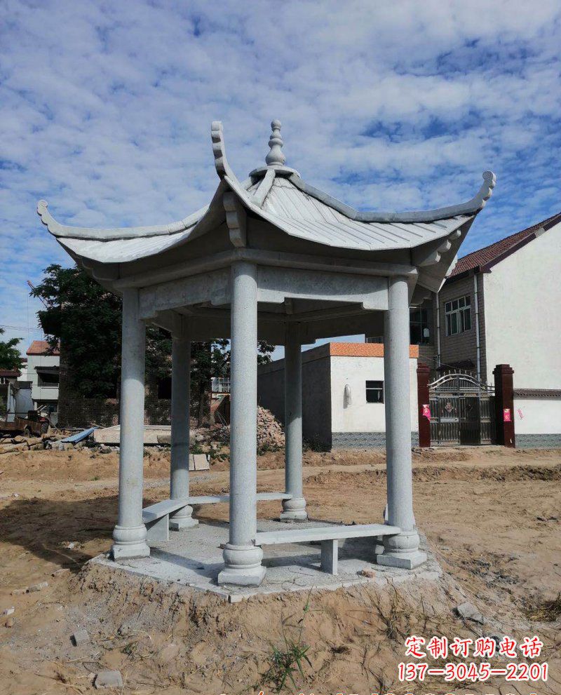 烟台典雅大理石凉亭雕塑